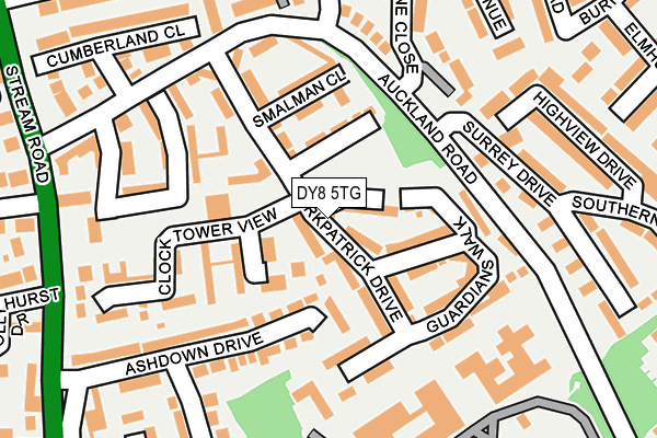 DY8 5TG map - OS OpenMap – Local (Ordnance Survey)