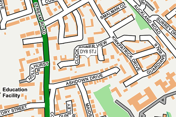 DY8 5TJ map - OS OpenMap – Local (Ordnance Survey)