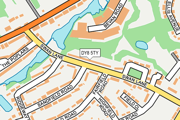 DY8 5TY map - OS OpenMap – Local (Ordnance Survey)
