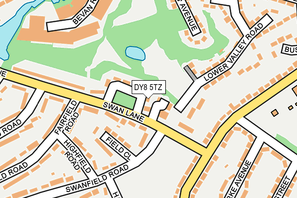 DY8 5TZ map - OS OpenMap – Local (Ordnance Survey)
