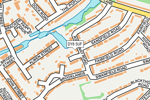 DY8 5UF map - OS OpenMap – Local (Ordnance Survey)