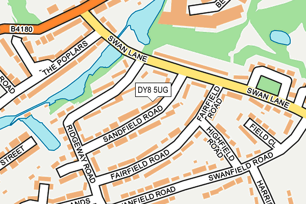 DY8 5UG map - OS OpenMap – Local (Ordnance Survey)