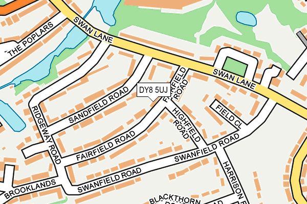 DY8 5UJ map - OS OpenMap – Local (Ordnance Survey)