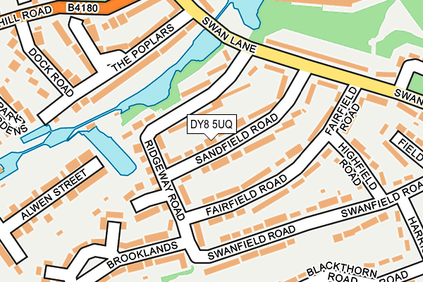DY8 5UQ map - OS OpenMap – Local (Ordnance Survey)