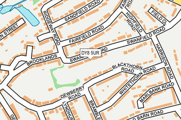 DY8 5UR map - OS OpenMap – Local (Ordnance Survey)