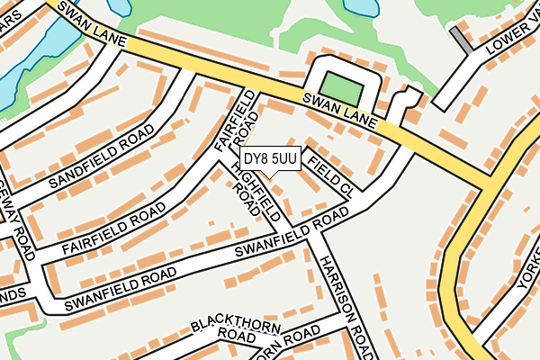DY8 5UU map - OS OpenMap – Local (Ordnance Survey)