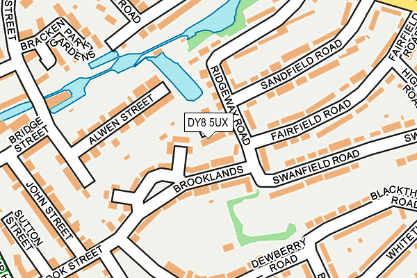 DY8 5UX map - OS OpenMap – Local (Ordnance Survey)