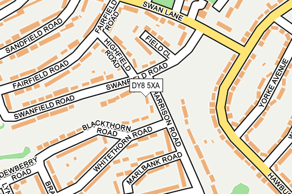 DY8 5XA map - OS OpenMap – Local (Ordnance Survey)