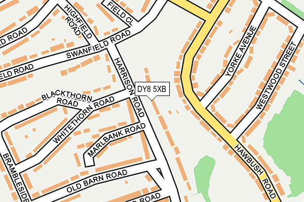 DY8 5XB map - OS OpenMap – Local (Ordnance Survey)