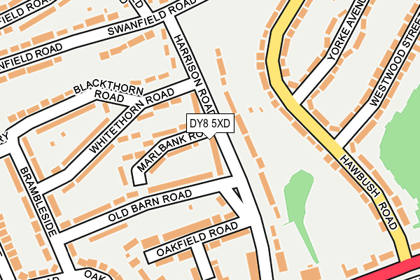 DY8 5XD map - OS OpenMap – Local (Ordnance Survey)