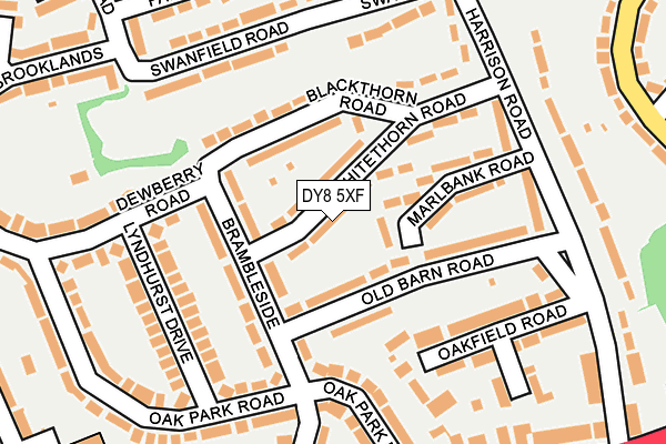 DY8 5XF map - OS OpenMap – Local (Ordnance Survey)