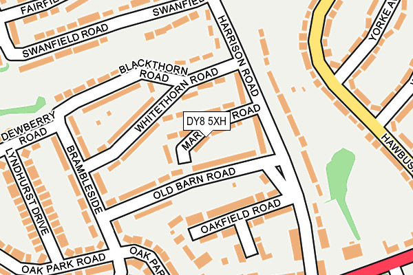 DY8 5XH map - OS OpenMap – Local (Ordnance Survey)