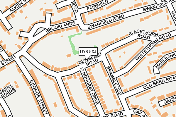 DY8 5XJ map - OS OpenMap – Local (Ordnance Survey)