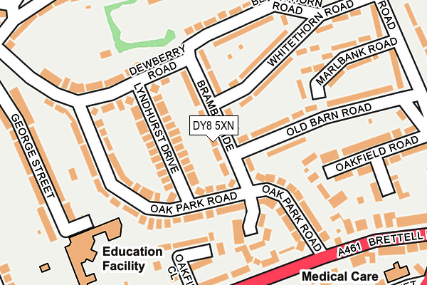 DY8 5XN map - OS OpenMap – Local (Ordnance Survey)