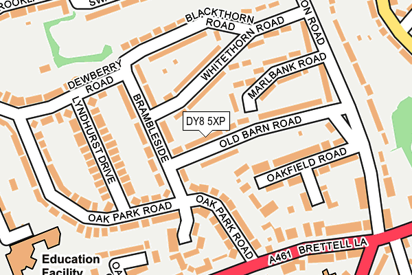 DY8 5XP map - OS OpenMap – Local (Ordnance Survey)