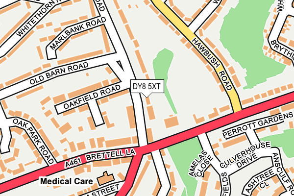 DY8 5XT map - OS OpenMap – Local (Ordnance Survey)