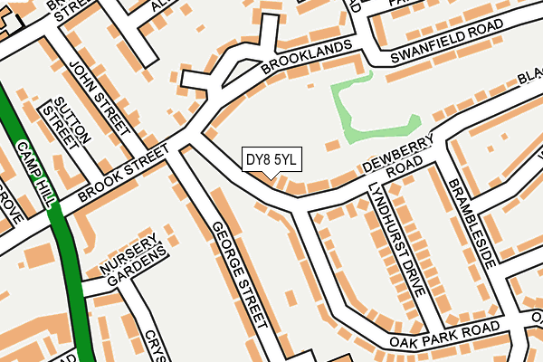 DY8 5YL map - OS OpenMap – Local (Ordnance Survey)