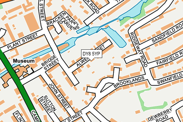 DY8 5YP map - OS OpenMap – Local (Ordnance Survey)