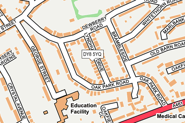 DY8 5YQ map - OS OpenMap – Local (Ordnance Survey)