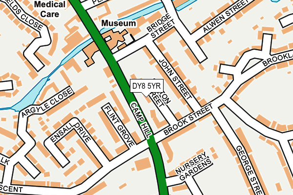 DY8 5YR map - OS OpenMap – Local (Ordnance Survey)