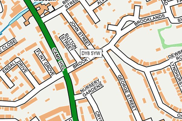 DY8 5YW map - OS OpenMap – Local (Ordnance Survey)