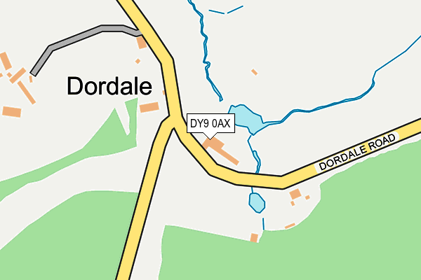 DY9 0AX map - OS OpenMap – Local (Ordnance Survey)