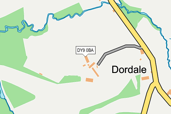 DY9 0BA map - OS OpenMap – Local (Ordnance Survey)