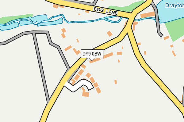 DY9 0BW map - OS OpenMap – Local (Ordnance Survey)