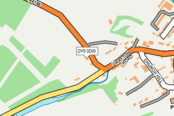 DY9 0DW map - OS OpenMap – Local (Ordnance Survey)