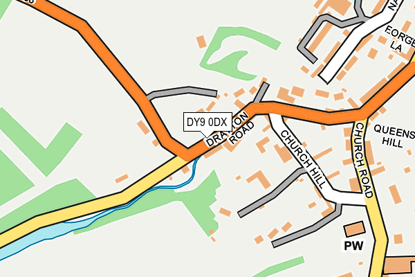 DY9 0DX map - OS OpenMap – Local (Ordnance Survey)