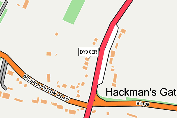 DY9 0ER map - OS OpenMap – Local (Ordnance Survey)