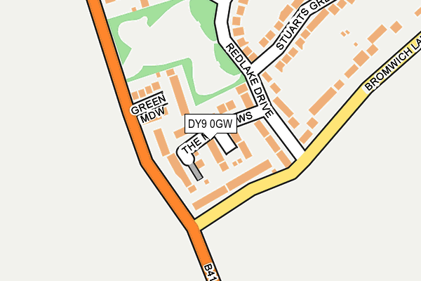 DY9 0GW map - OS OpenMap – Local (Ordnance Survey)