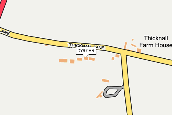 DY9 0HR map - OS OpenMap – Local (Ordnance Survey)