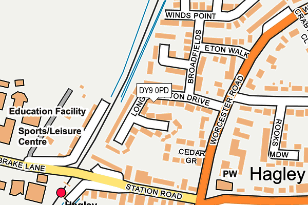 DY9 0PD map - OS OpenMap – Local (Ordnance Survey)