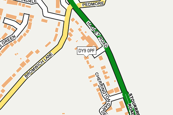 DY9 0PF map - OS OpenMap – Local (Ordnance Survey)