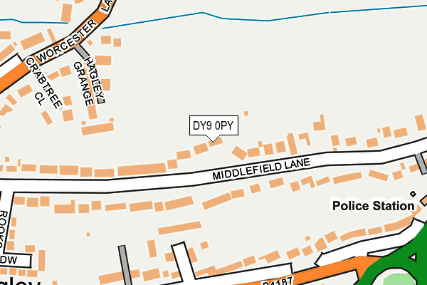 Map of MIDDLE ACRE PROPERTIES LIMITED at local scale
