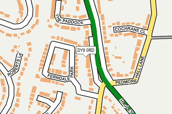 DY9 0RD map - OS OpenMap – Local (Ordnance Survey)