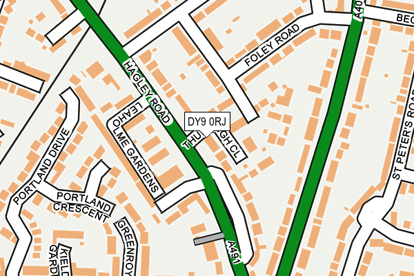 DY9 0RJ map - OS OpenMap – Local (Ordnance Survey)