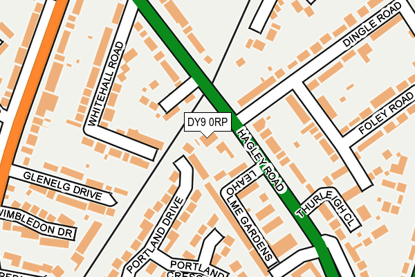 DY9 0RP map - OS OpenMap – Local (Ordnance Survey)