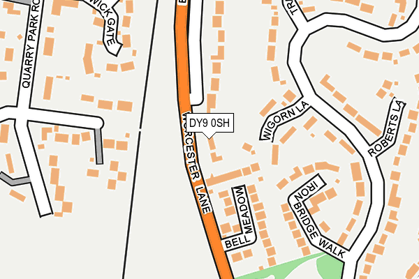 DY9 0SH map - OS OpenMap – Local (Ordnance Survey)