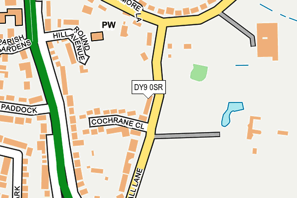 DY9 0SR map - OS OpenMap – Local (Ordnance Survey)