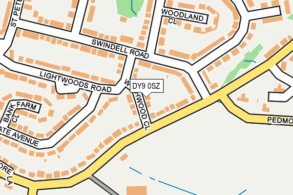 DY9 0SZ map - OS OpenMap – Local (Ordnance Survey)