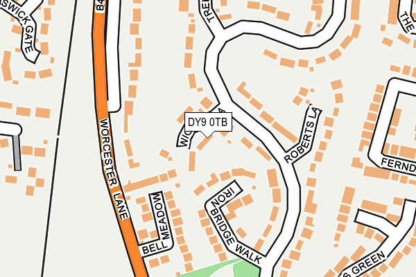 DY9 0TB map - OS OpenMap – Local (Ordnance Survey)