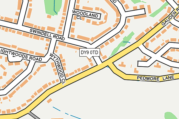 DY9 0TD map - OS OpenMap – Local (Ordnance Survey)