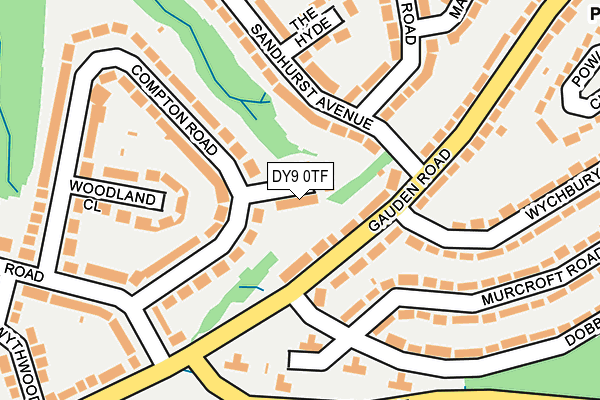 DY9 0TF map - OS OpenMap – Local (Ordnance Survey)