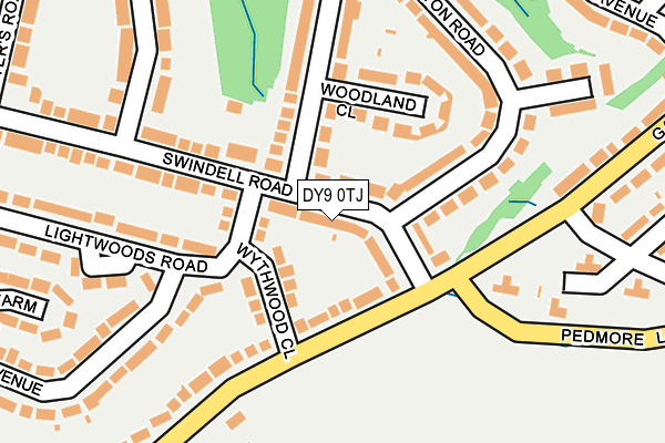 DY9 0TJ map - OS OpenMap – Local (Ordnance Survey)