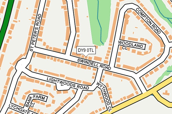 DY9 0TL map - OS OpenMap – Local (Ordnance Survey)