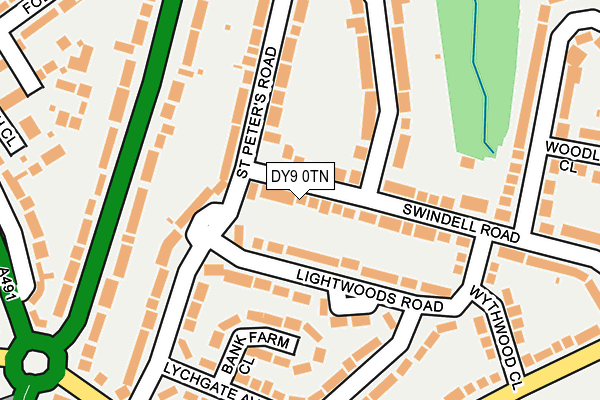 DY9 0TN map - OS OpenMap – Local (Ordnance Survey)