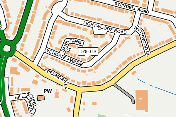 DY9 0TS map - OS OpenMap – Local (Ordnance Survey)