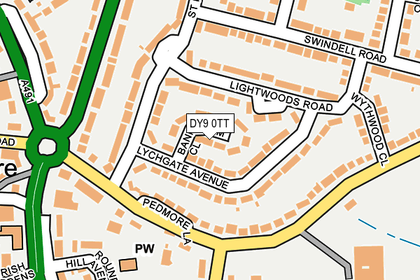 DY9 0TT map - OS OpenMap – Local (Ordnance Survey)